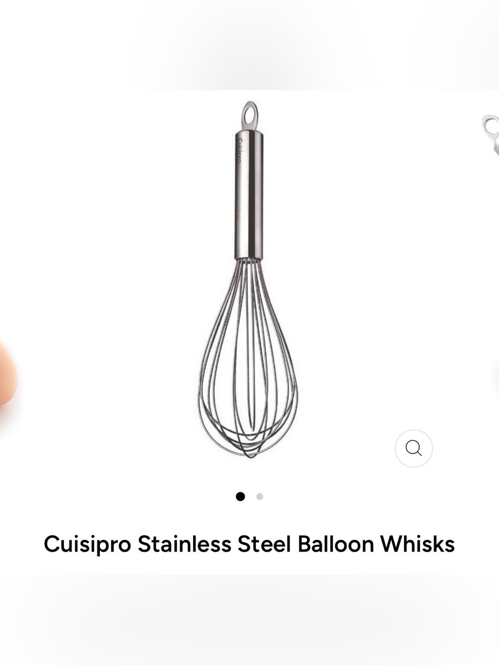 Cuisipro Stainless Steel Balloon Whisk - Silver